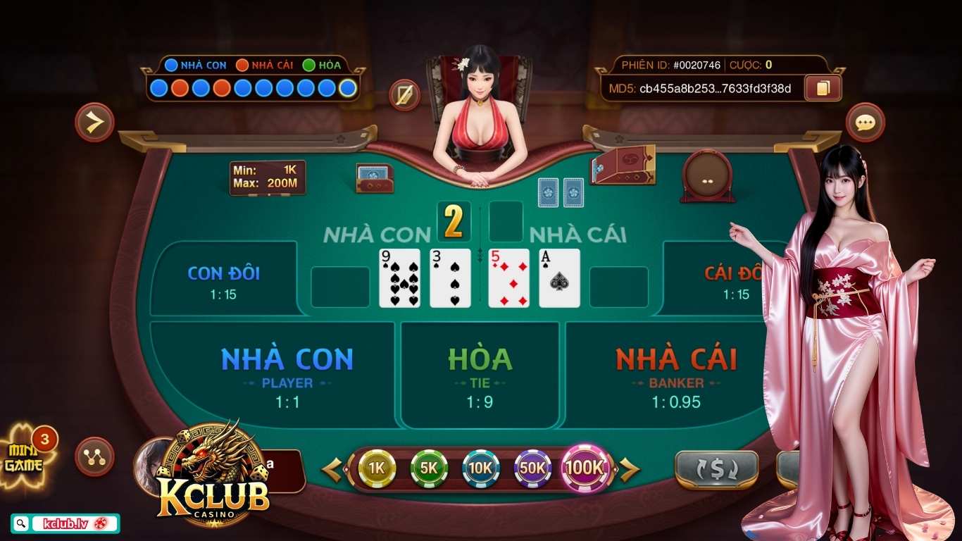 Bí quyết thắng đậm khi chơi Baccarat Janpan Kclub