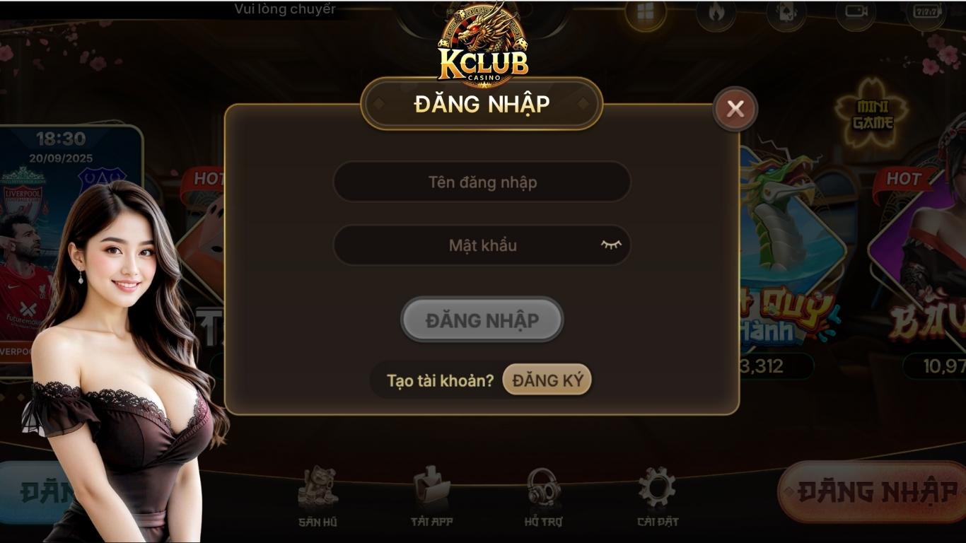 Hướng dẫn các bước đăng nhập KCLUB dành cho tân thủ