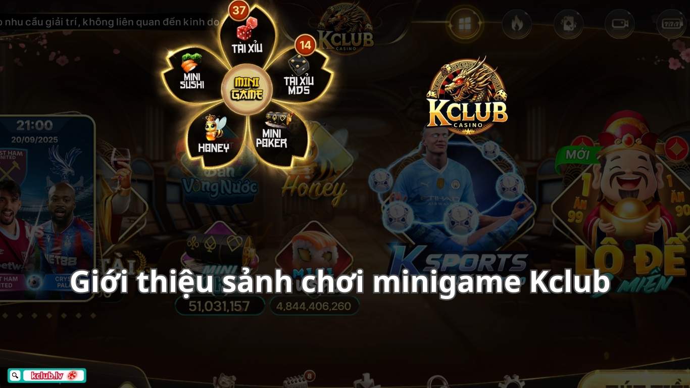 Giới thiệu sảnh chơi minigame Kclub