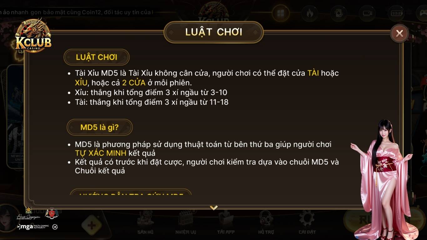 Hướng dẫn chơi Tài Xỉu MD5 từ A - Z 