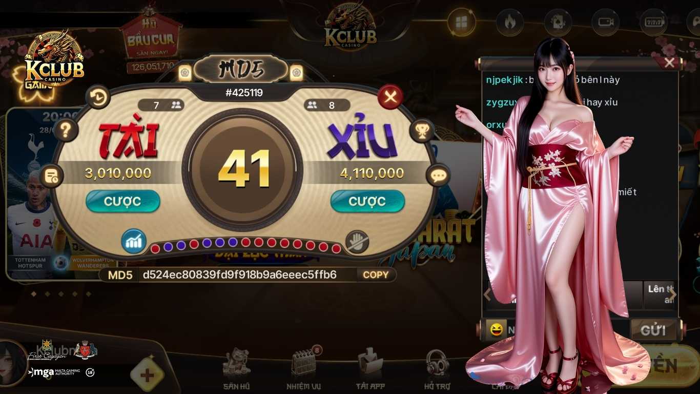 Lý do bet thủ nên tham gia Tài Xỉu MD5 tại Kclub