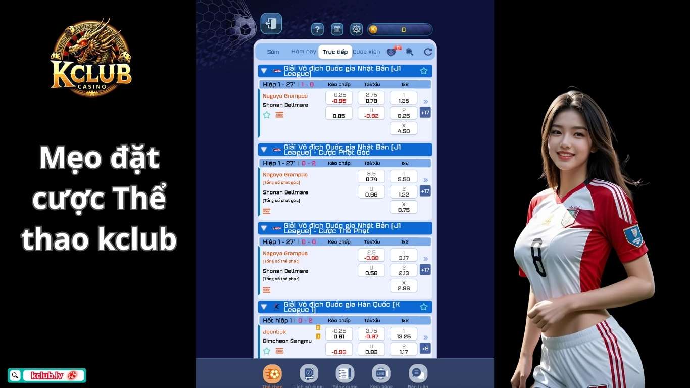 Bỏ túi mẹo đặt cược thể thao Kclub siêu hiệu quả