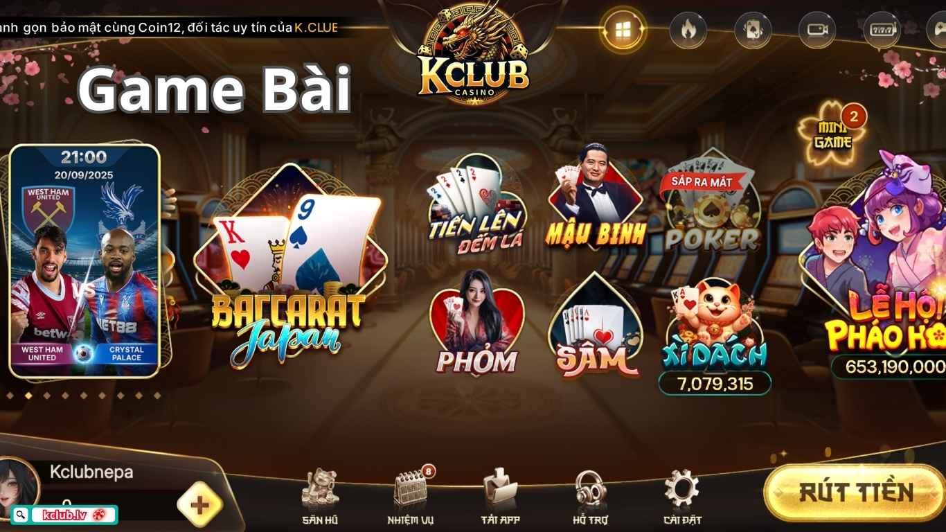 Top tựa game bài Kclub bạn không thể bỏ lỡ